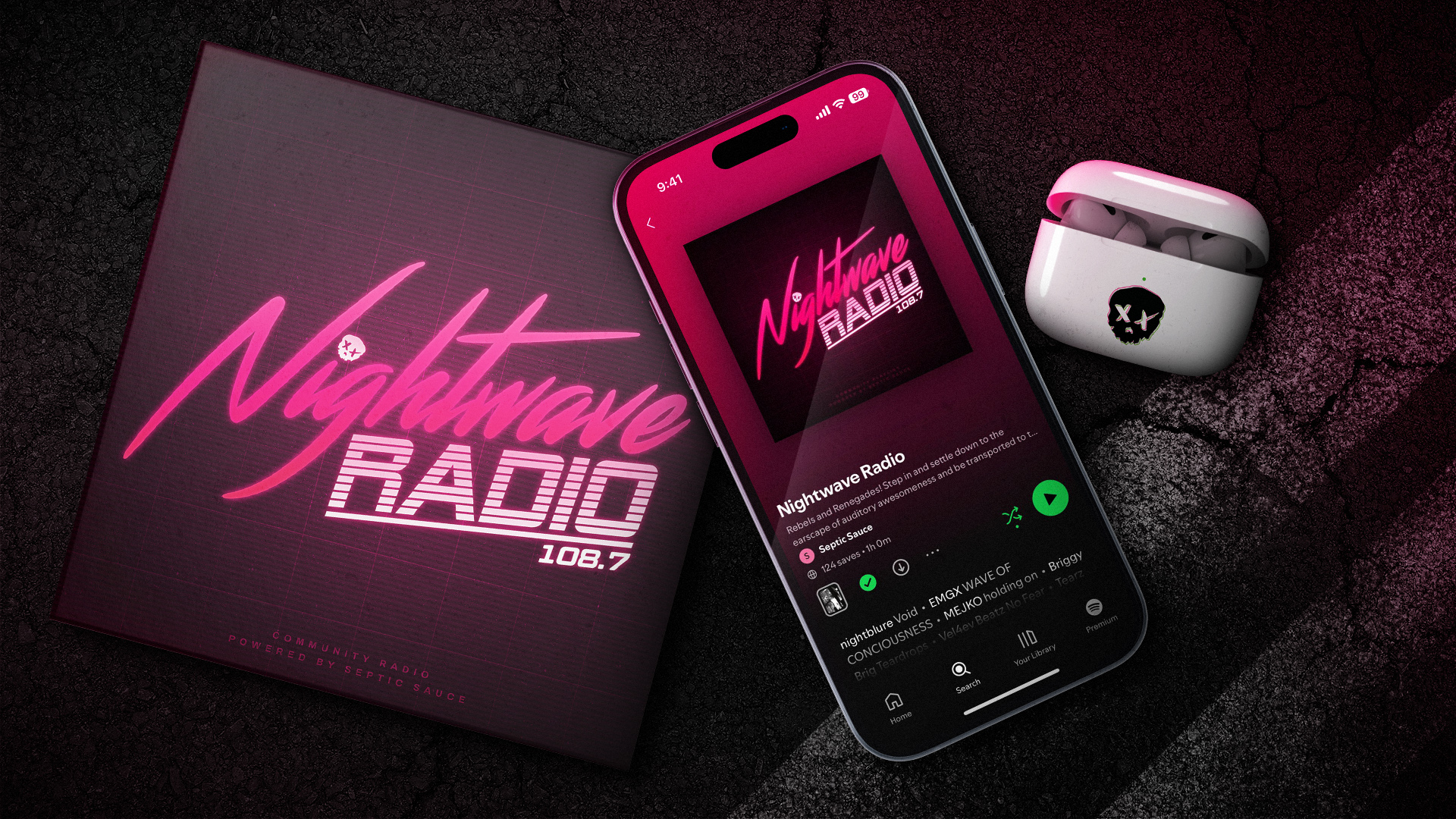 Nightwave Radio Branding