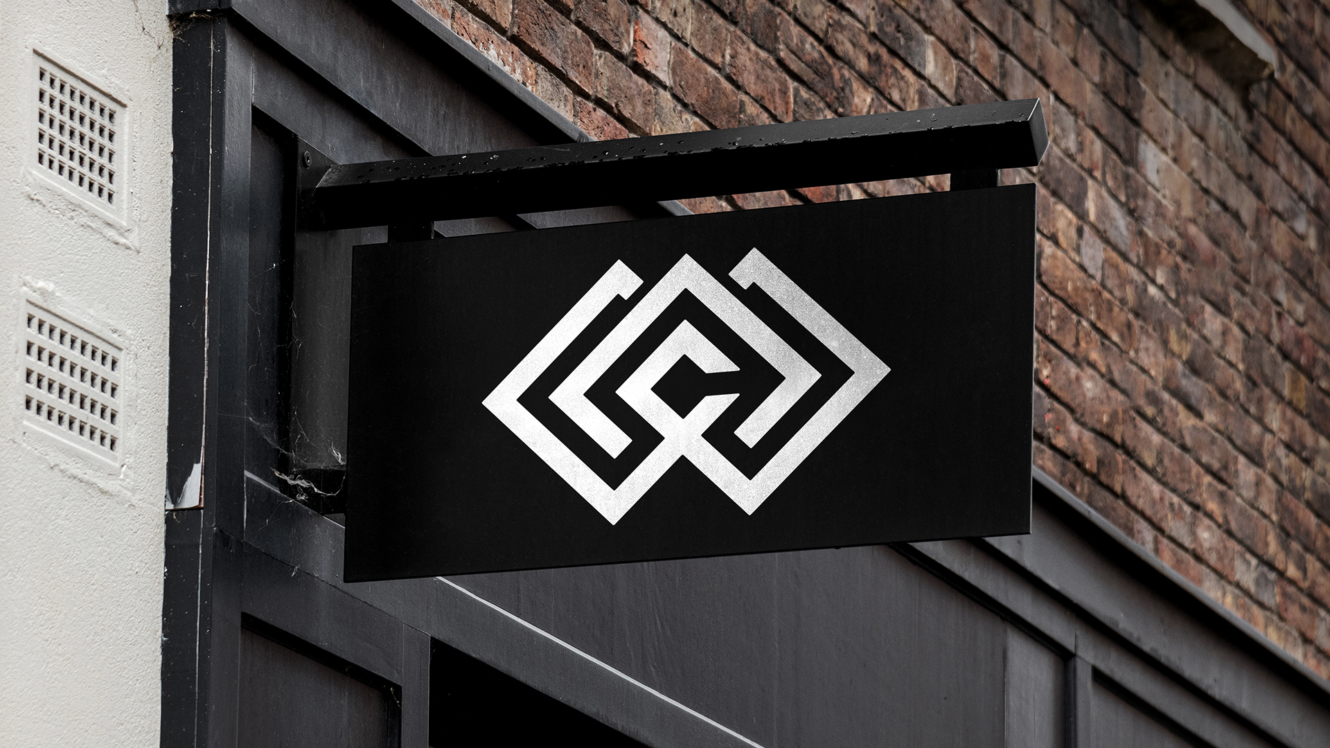 Logo on shop sign